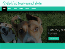 Tablet Screenshot of blackfordcountyanimalshelter.com